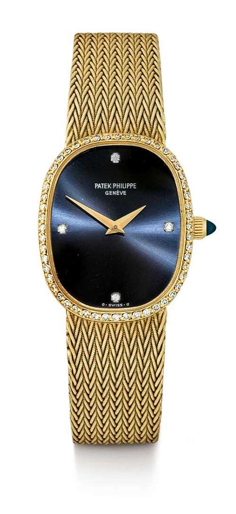 patek philippe ellipse gelbgold damenuhr|patek philippe elliptical watch.